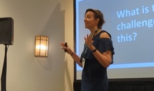 Alison Anne interacting during the workshop